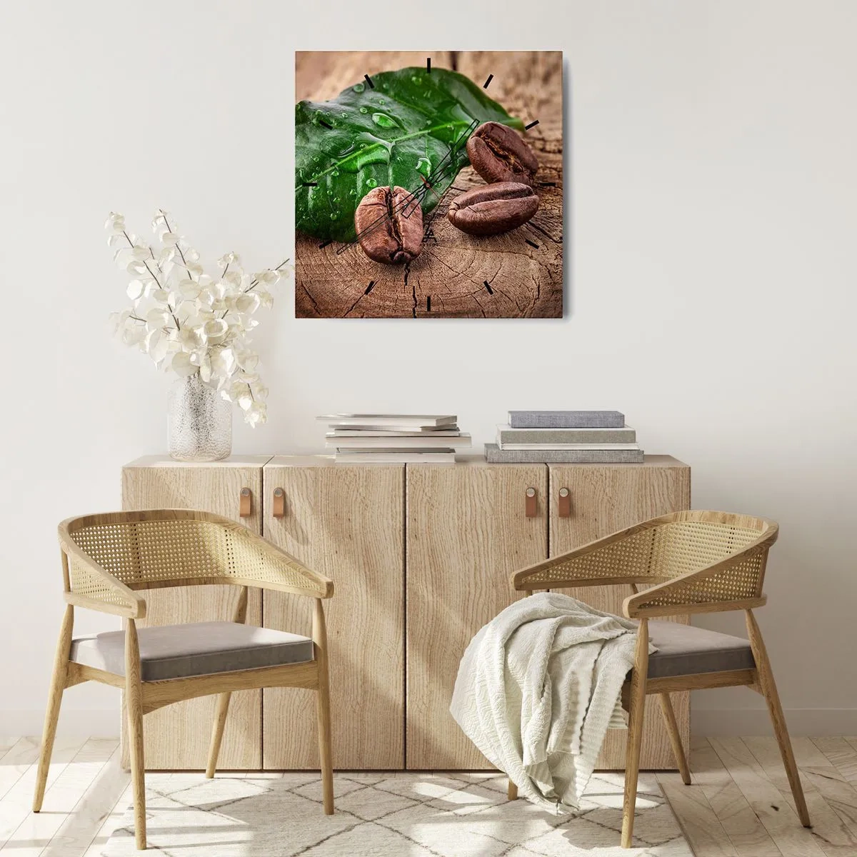 Falióra, Óra - A legigazibb és fekete - 40x40 cm