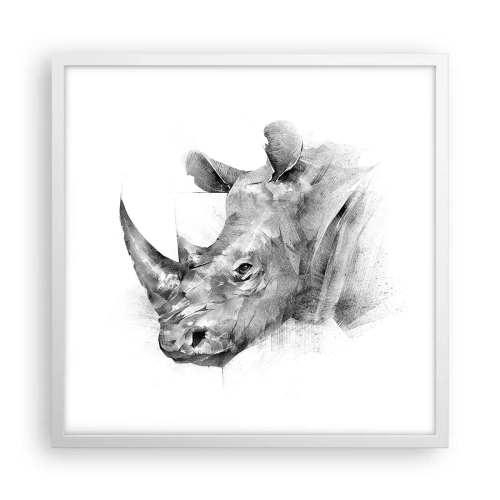 Poszter fekete keretben - Afrikai portré - 50x50 cm