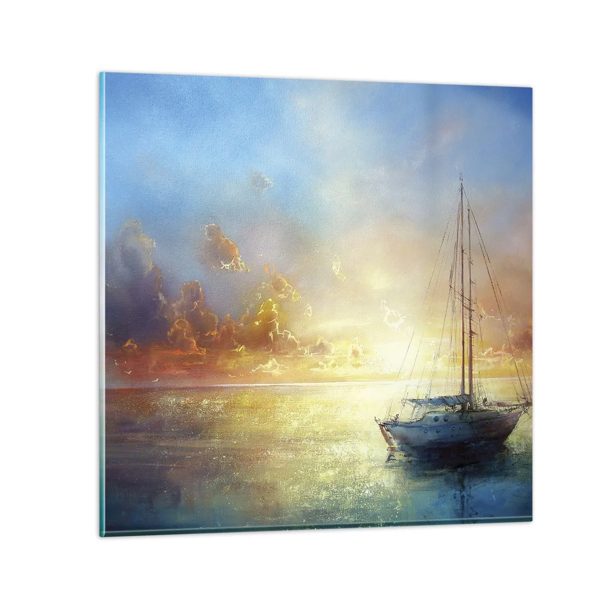 Üveg kép - Egy arany öbölben - 70x70 cm
