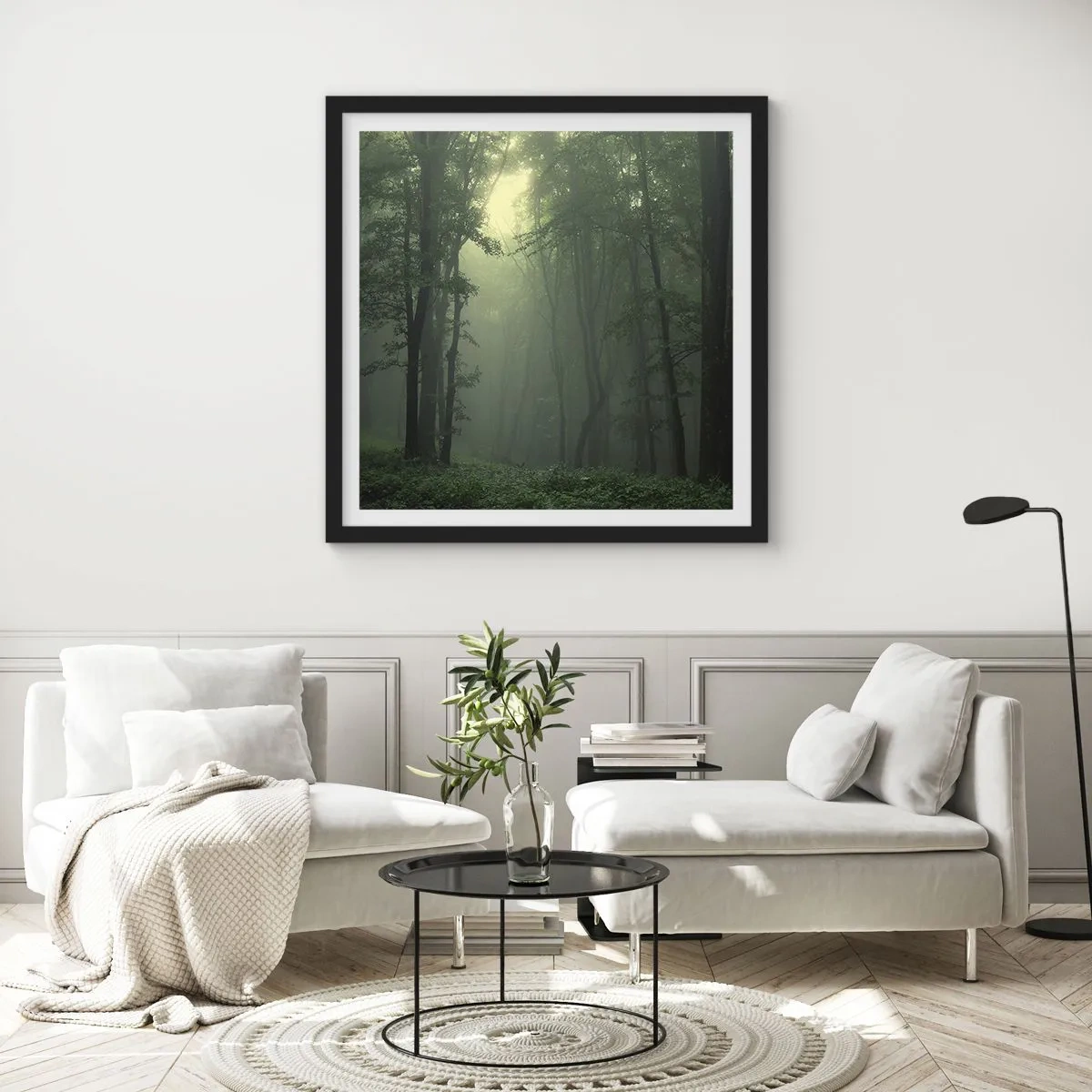 Poszter fehér keretben - Mielőtt felébred - 60x60 cm