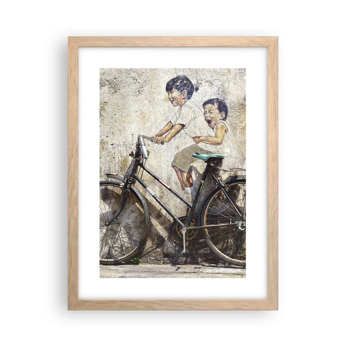 Poszter világos tölgy keretben - Igaz, vagy hamis? - 30x40 cm