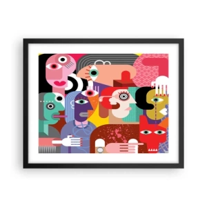 Poszter fehér keretben - Picassó úrtól vagyunk - 50x40 cm
