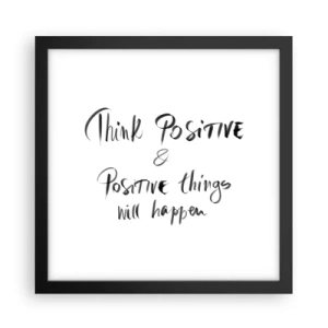 Poszter fehér keretben - Hogyan élj? - 30x30 cm