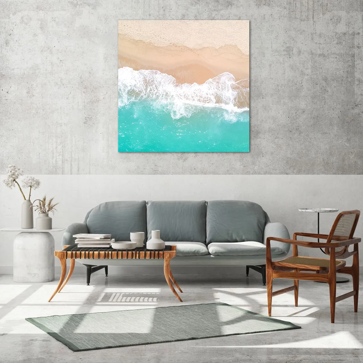 Üveg kép - Simogató érintés - 60x60 cm