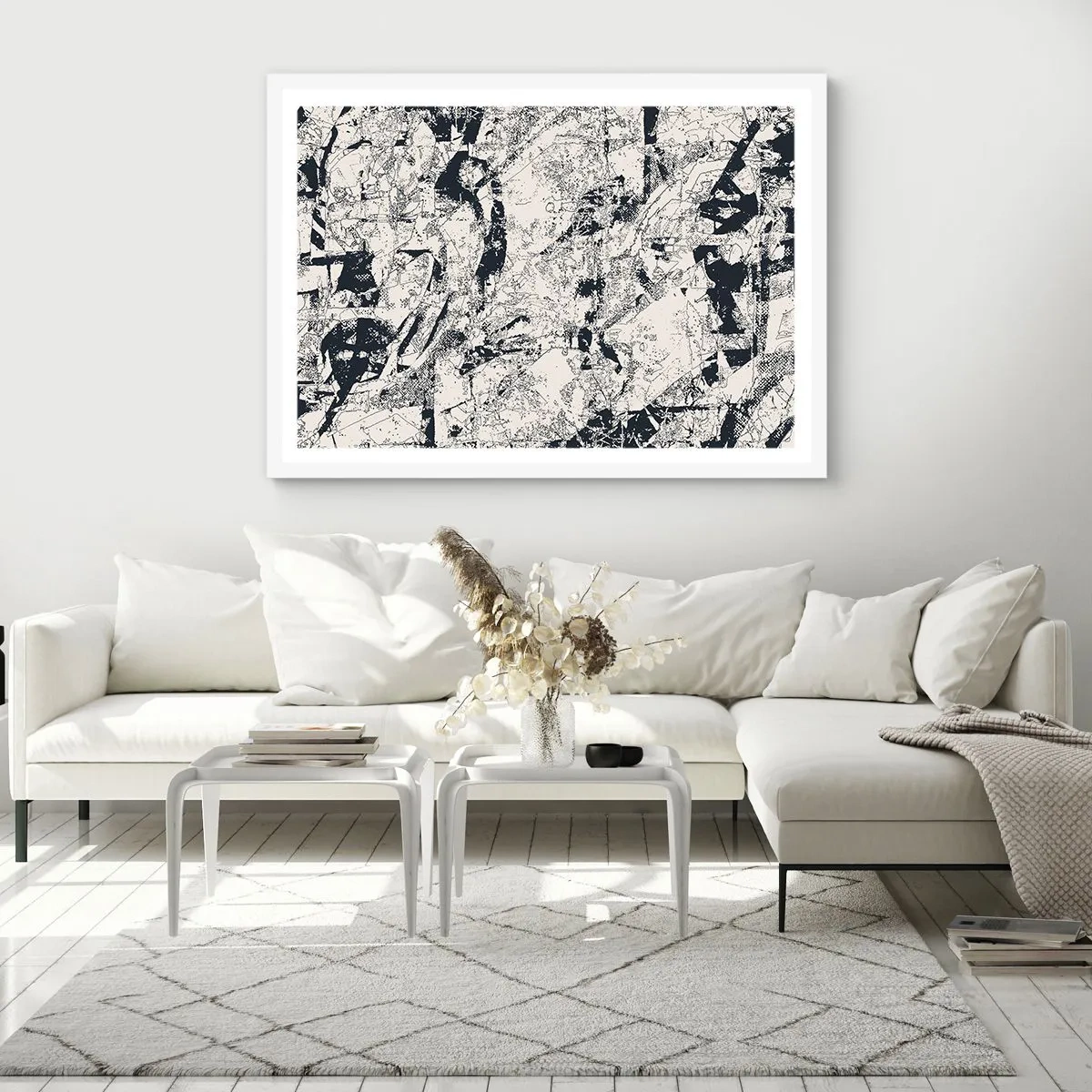 Poszter fekete keretben - Az ellentétek egymásba fonódása - 100x70 cm