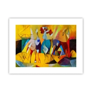 Poszter - Nap - élet - boldogság - 40x30 cm