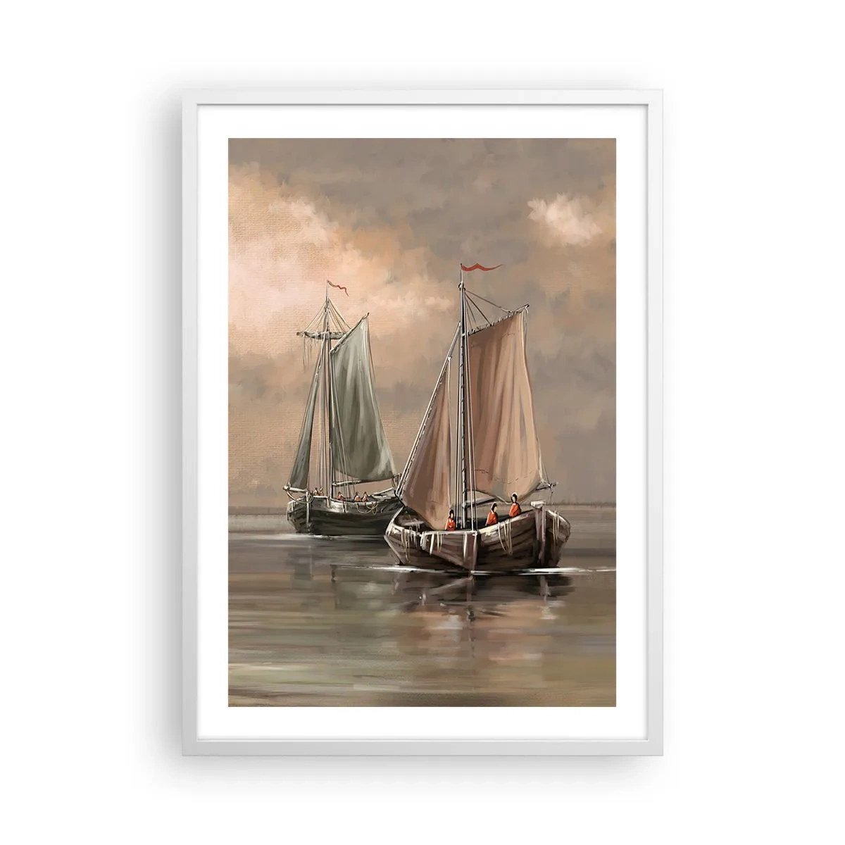 Poszter fekete keretben - A tengerészek visszatérése - 50x70 cm