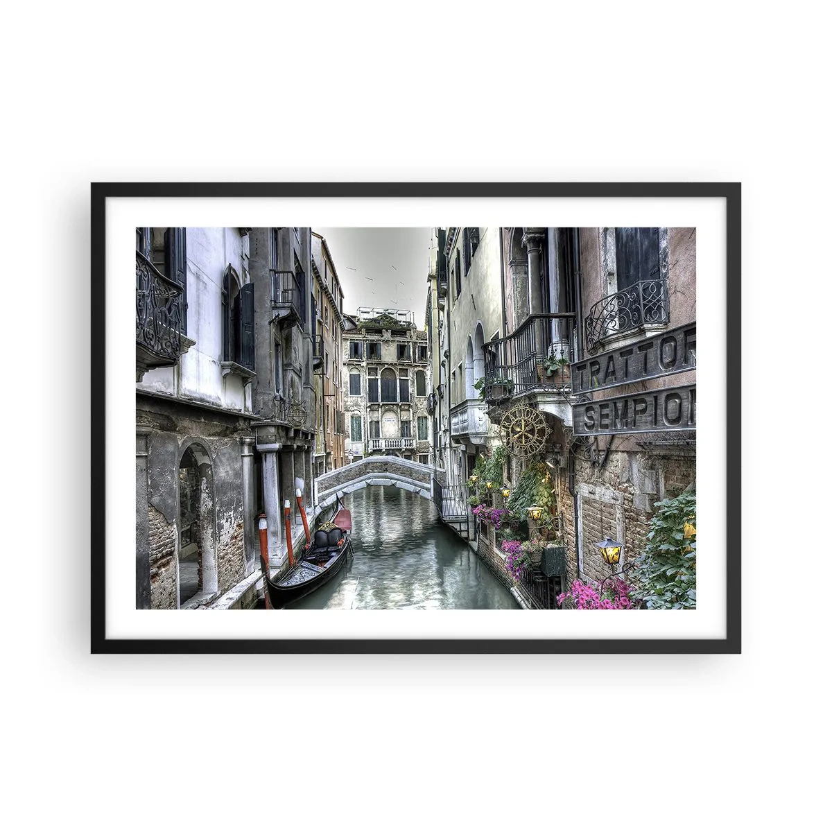 Poszter fehér keretben - Évszázadokon át néma elmélkedésben - 70x50 cm
