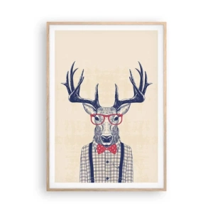 Poszter világos tölgy keretben - Mókás extravagancia - 70x100 cm