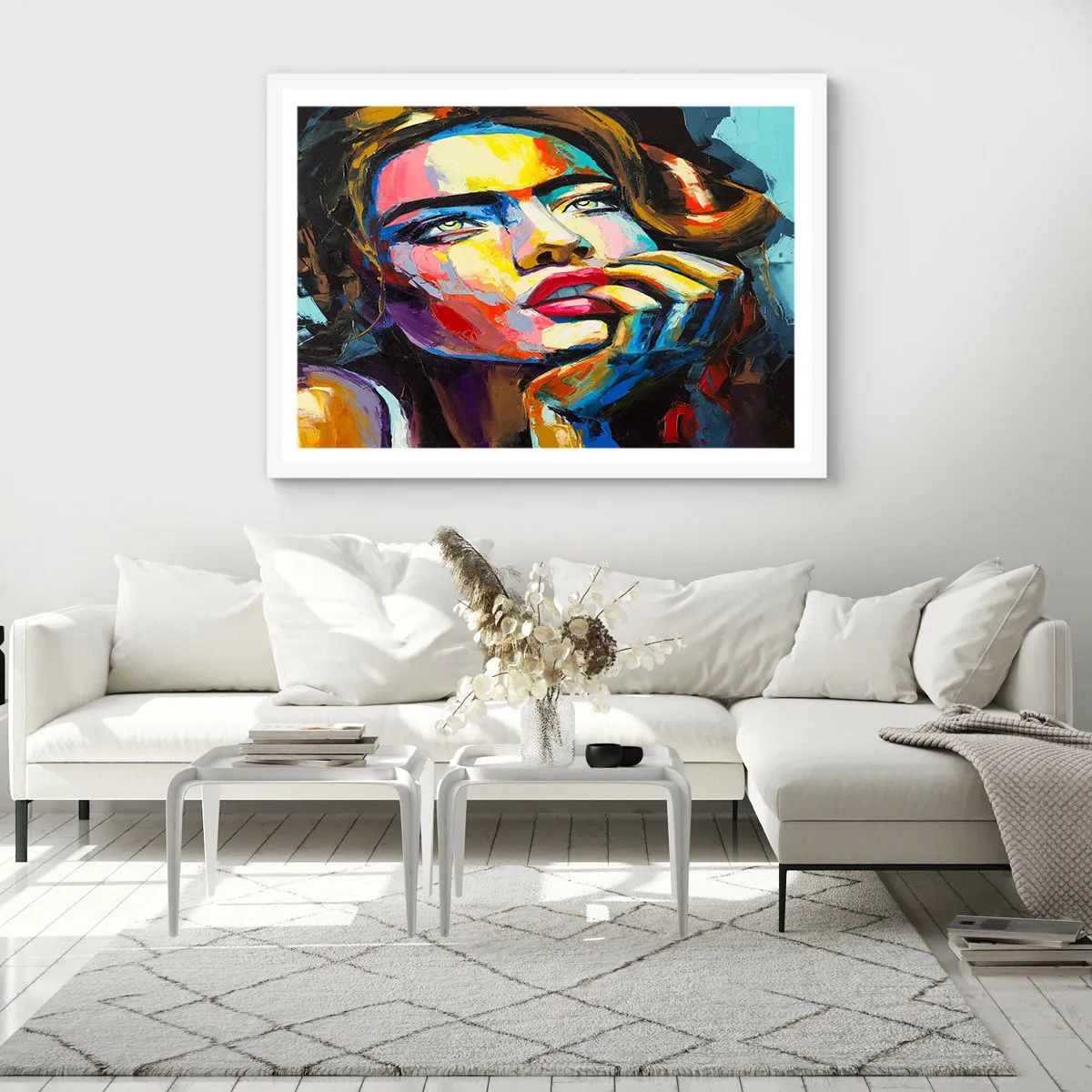Poszter fekete keretben - Az álmok úgy repülnek az égen, mint a madarak - 50x40 cm