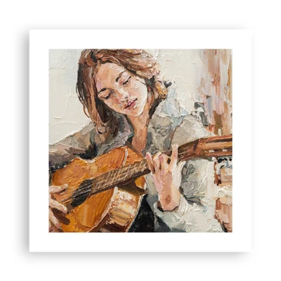 Poszter - Koncert gitárra és egy lány szívére - 40x40 cm