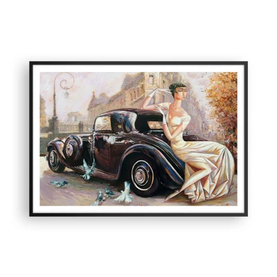 Poszter fehér keretben - Elegancia retro stílusban - 100x70 cm