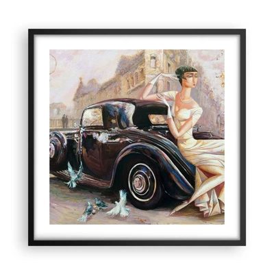 Poszter fehér keretben - Elegancia retro stílusban - 50x50 cm