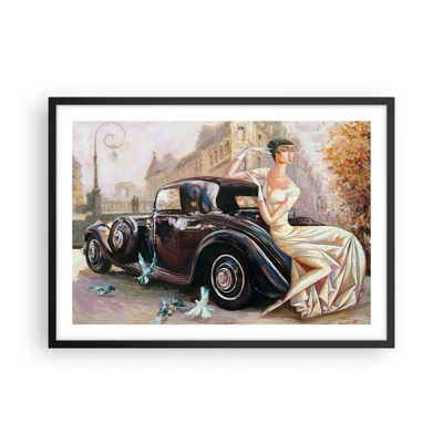 Poszter fehér keretben - Elegancia retro stílusban - 70x50 cm