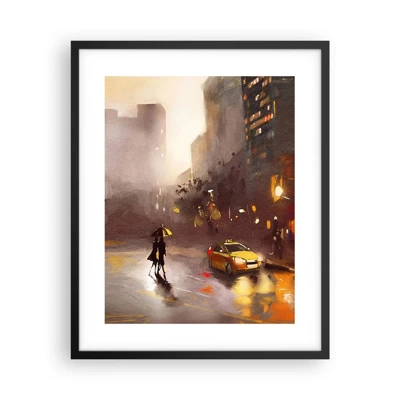 Poszter fehér keretben - New York fényében - 40x50 cm