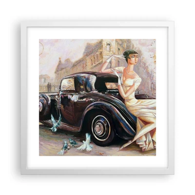 Poszter fekete keretben - Elegancia retro stílusban - 40x40 cm