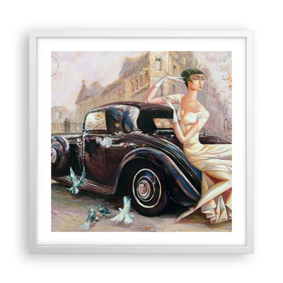 Poszter fekete keretben - Elegancia retro stílusban - 50x50 cm