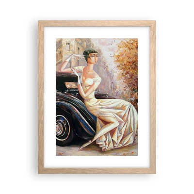 Poszter világos tölgy keretben - Elegancia retro stílusban - 30x40 cm