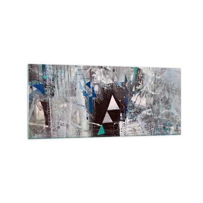 Üveg kép - A háromszögek felülíró sorrendje - 120x50 cm