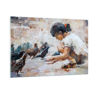 Üveg kép - A kicsik és a legkedvesebbek - 120x80 cm