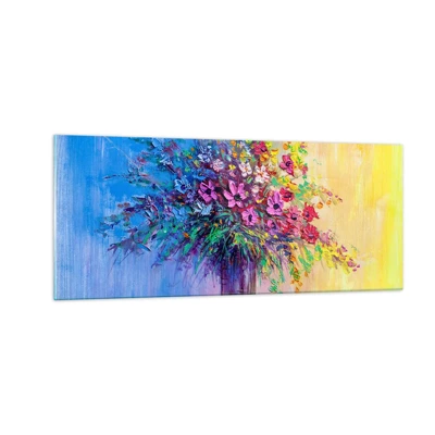 Üveg kép - A rét nyári ajándéka - 100x40 cm