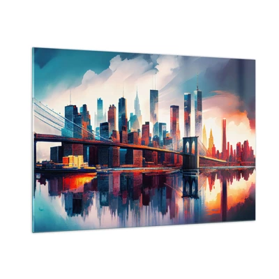 Üveg kép - Fenomenális New York - 100x70 cm