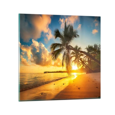 Üveg kép - Karibi álom - 50x50 cm