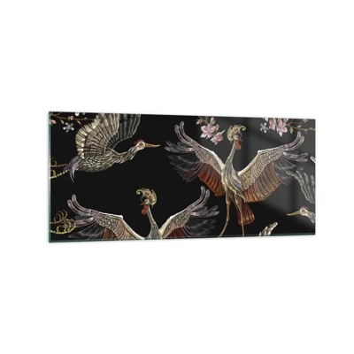 Üveg kép - Mesebeli madár - 120x50 cm