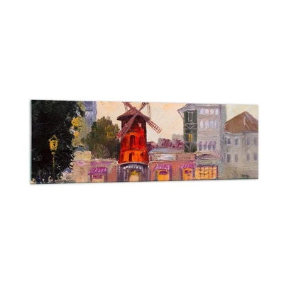 Üveg kép - Párizsi ikonok - Moulin Rouge - 160x50 cm