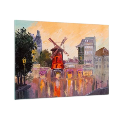 Üveg kép - Párizsi ikonok - Moulin Rouge - 70x50 cm