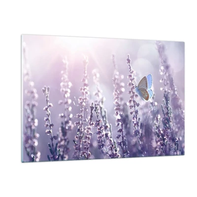 Üveg kép - Pillangó csókja - 120x80 cm