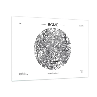Üveg kép - Róma anatómiája - 70x50 cm