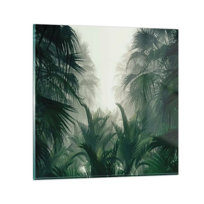 Üveg kép - Trópusi titok - 30x30 cm