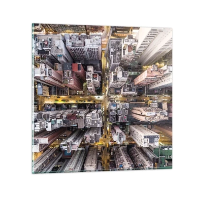 Üveg kép - Üdvözlet Hongkongból - 60x60 cm