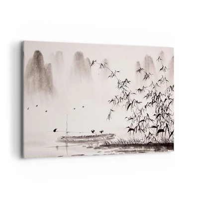 Vászonkép - A rizsföldek csendje - 100x70 cm