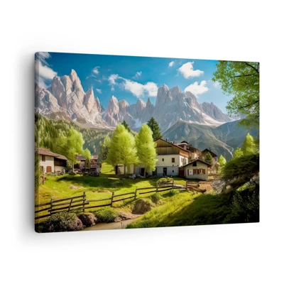 Vászonkép - Alpesi idill - 70x50 cm