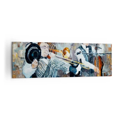 Vászonkép - Az egész jazz - 160x50 cm