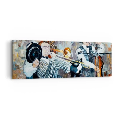 Vászonkép - Az egész jazz - 90x30 cm