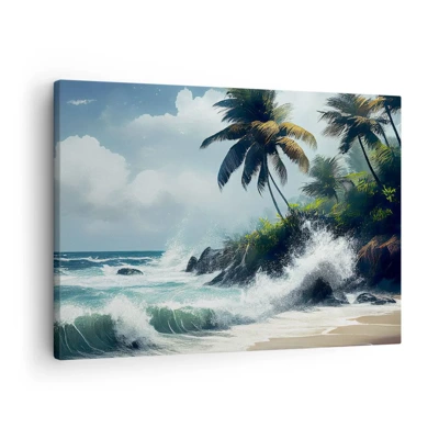 Vászonkép - Egy trópusi parton - 70x50 cm