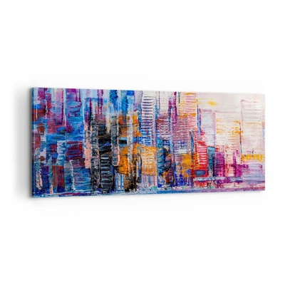 Vászonkép - Egy vidám metropolisz - 100x40 cm