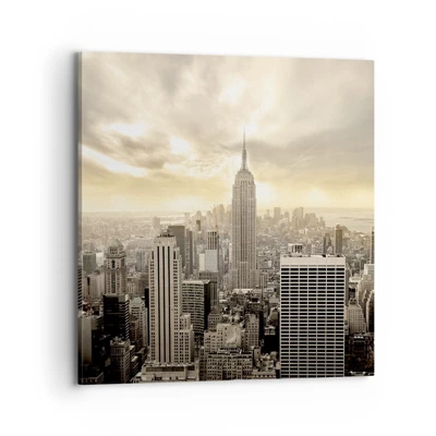 Vászonkép - Szürkéből szőtt New York - 70x70 cm