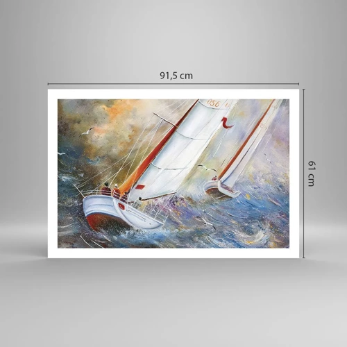 Poszter - A hullámokon futók  - 91x61 cm