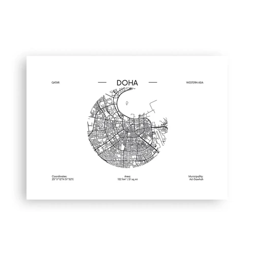 Poszter - Doha anatómiája - 70x50 cm