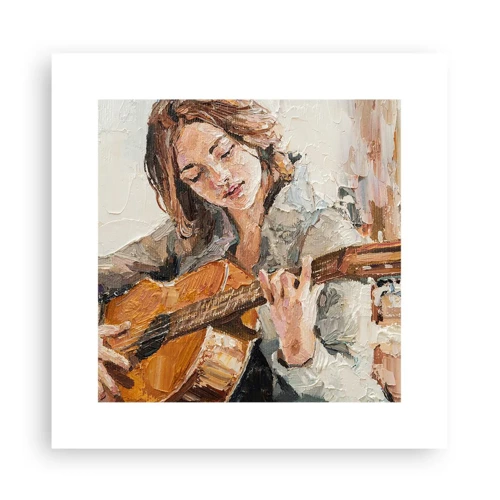 Poszter - Koncert gitárra és egy lány szívére - 30x30 cm