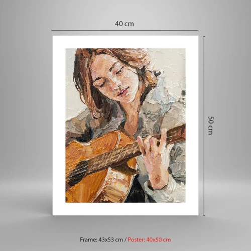 Poszter - Koncert gitárra és egy lány szívére - 40x50 cm