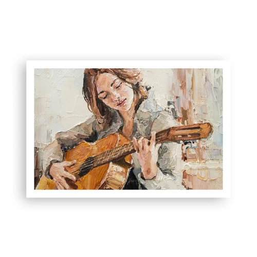 Poszter - Koncert gitárra és egy lány szívére - 91x61 cm