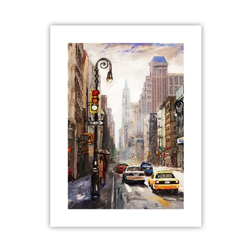 Poszter - New York – esőben is színes - 30x40 cm