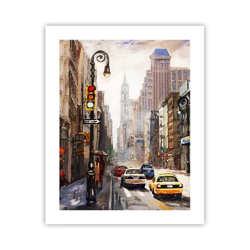 Poszter - New York – esőben is színes - 40x50 cm