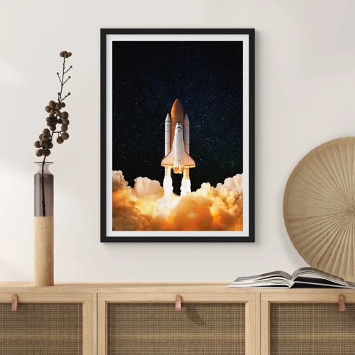 Poszter fehér keretben - Ad astra! - 30x40 cm