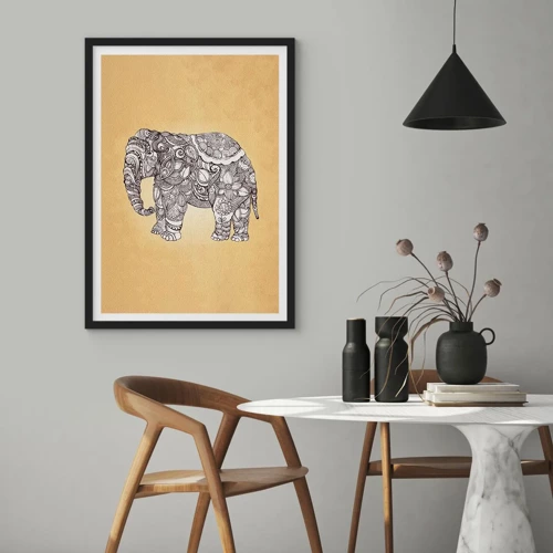 Poszter fehér keretben - Az elefánt megvakult - 50x70 cm